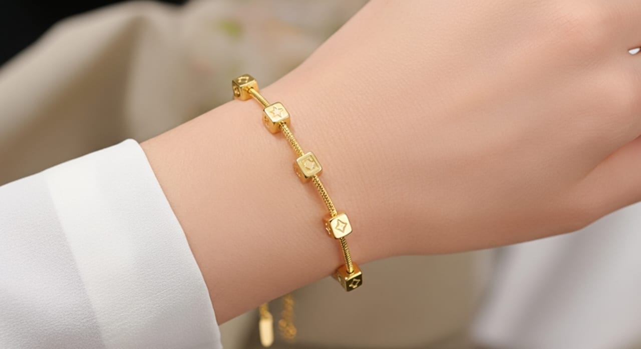Golden Block Bracelet