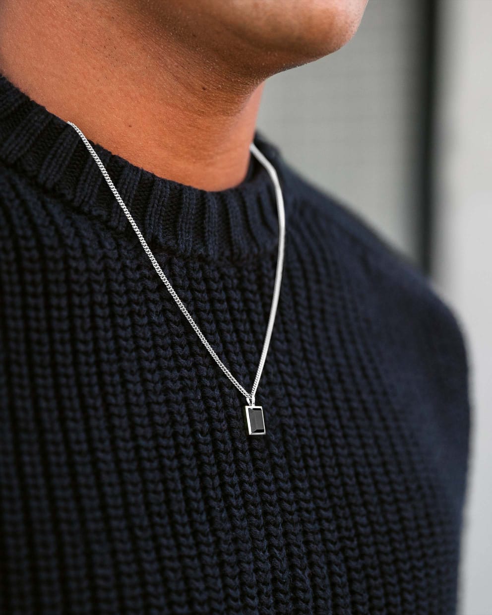 Classic Rectangle Pendant chain