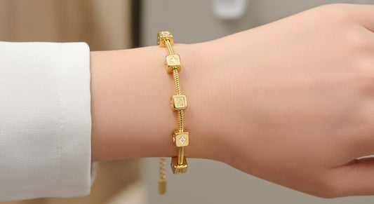 Golden Block Bracelet